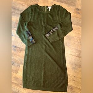 Laundry By Shelli Segal Olive Knit Dress size large